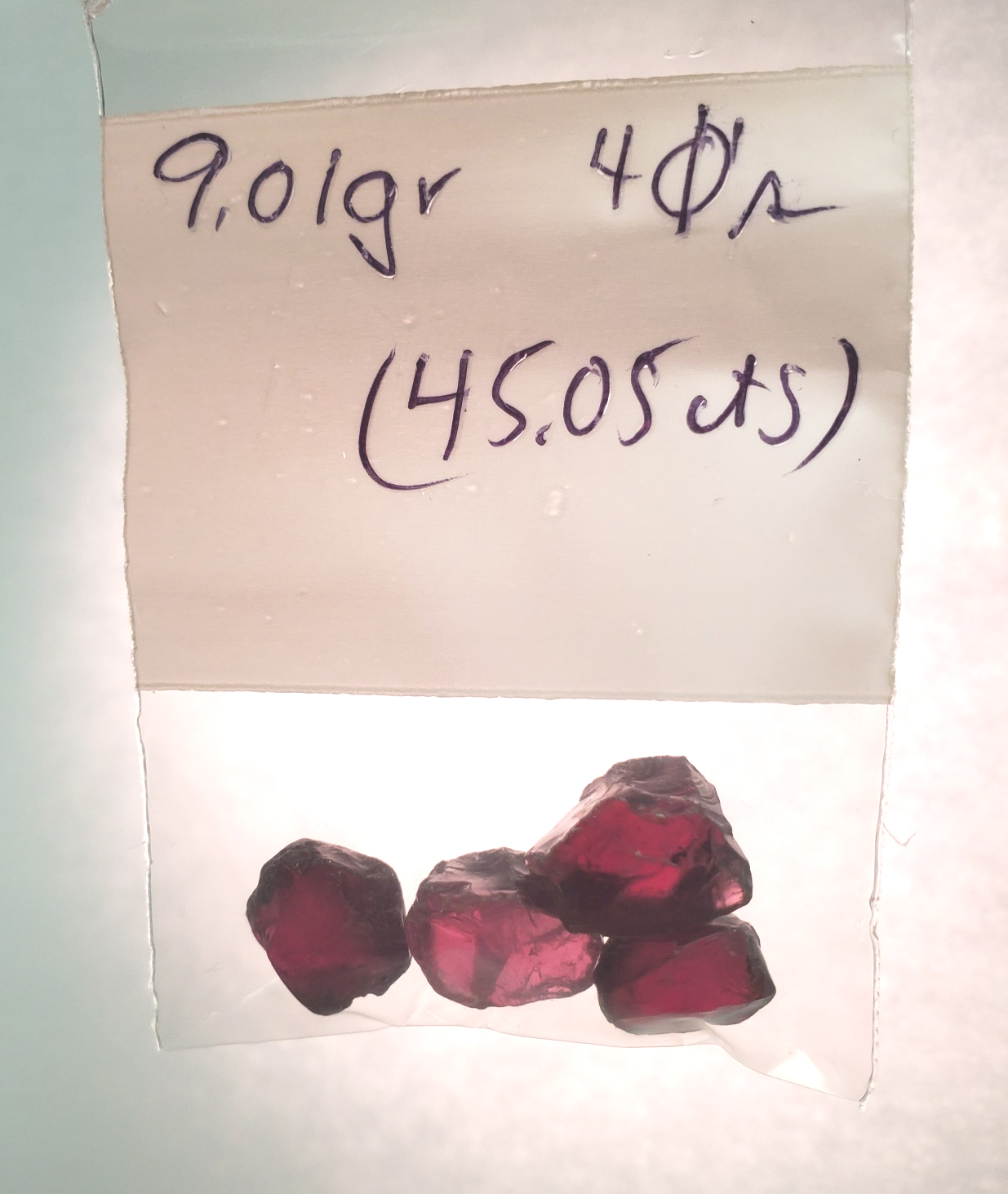 rhodolite garnet rough